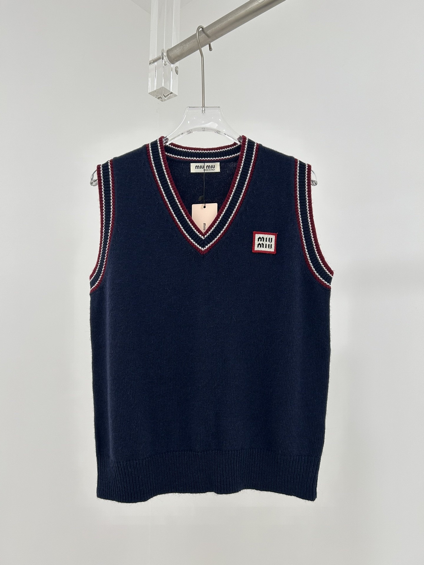 miumiu ウールxカシミヤ ニット ベスト