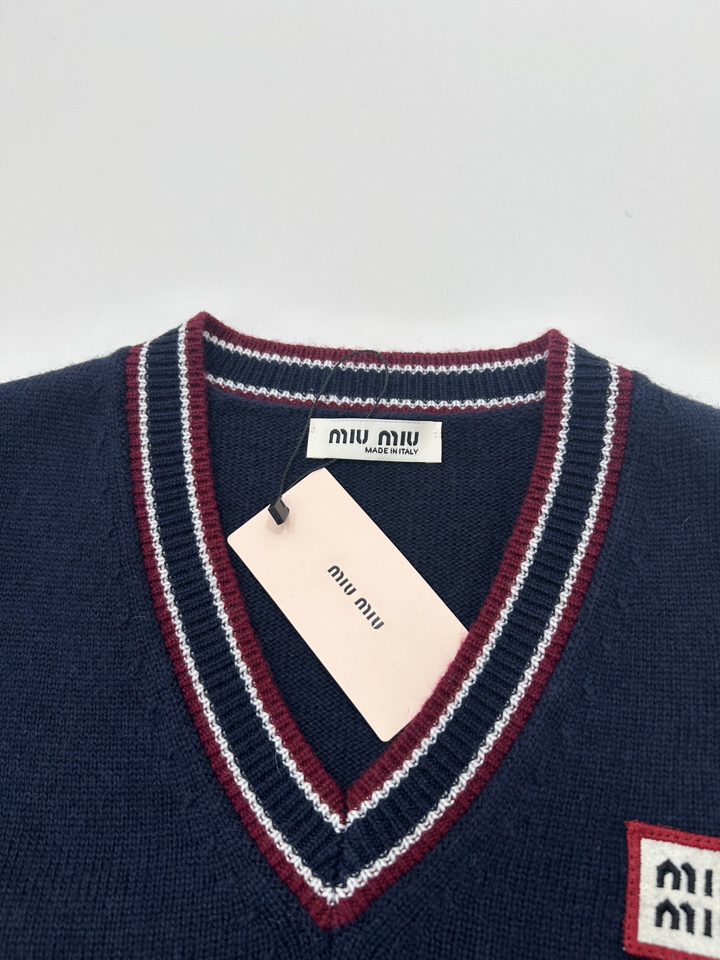 miumiu ウールxカシミヤ ニット ベスト