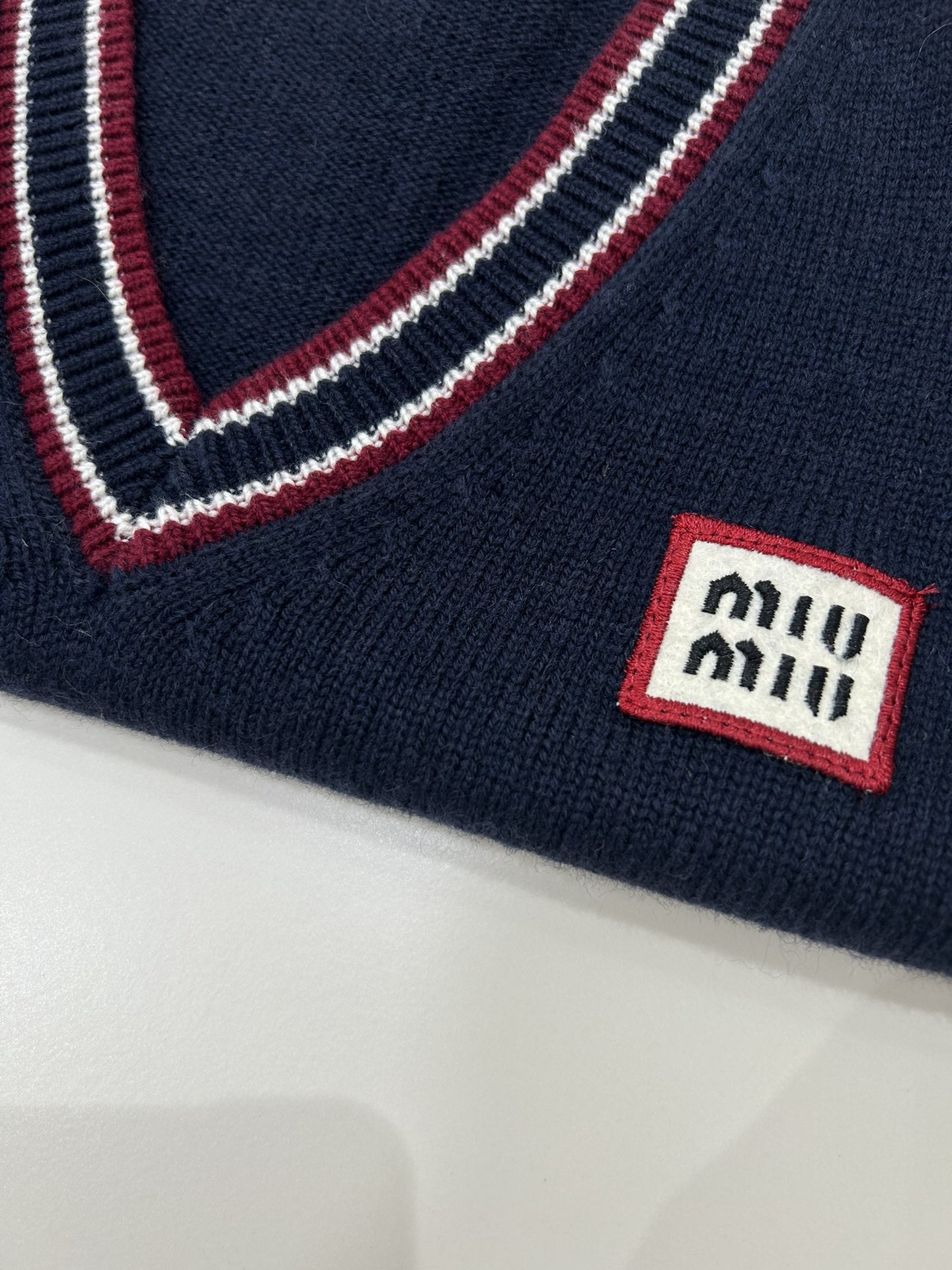 miumiu ウールxカシミヤ ニット ベスト