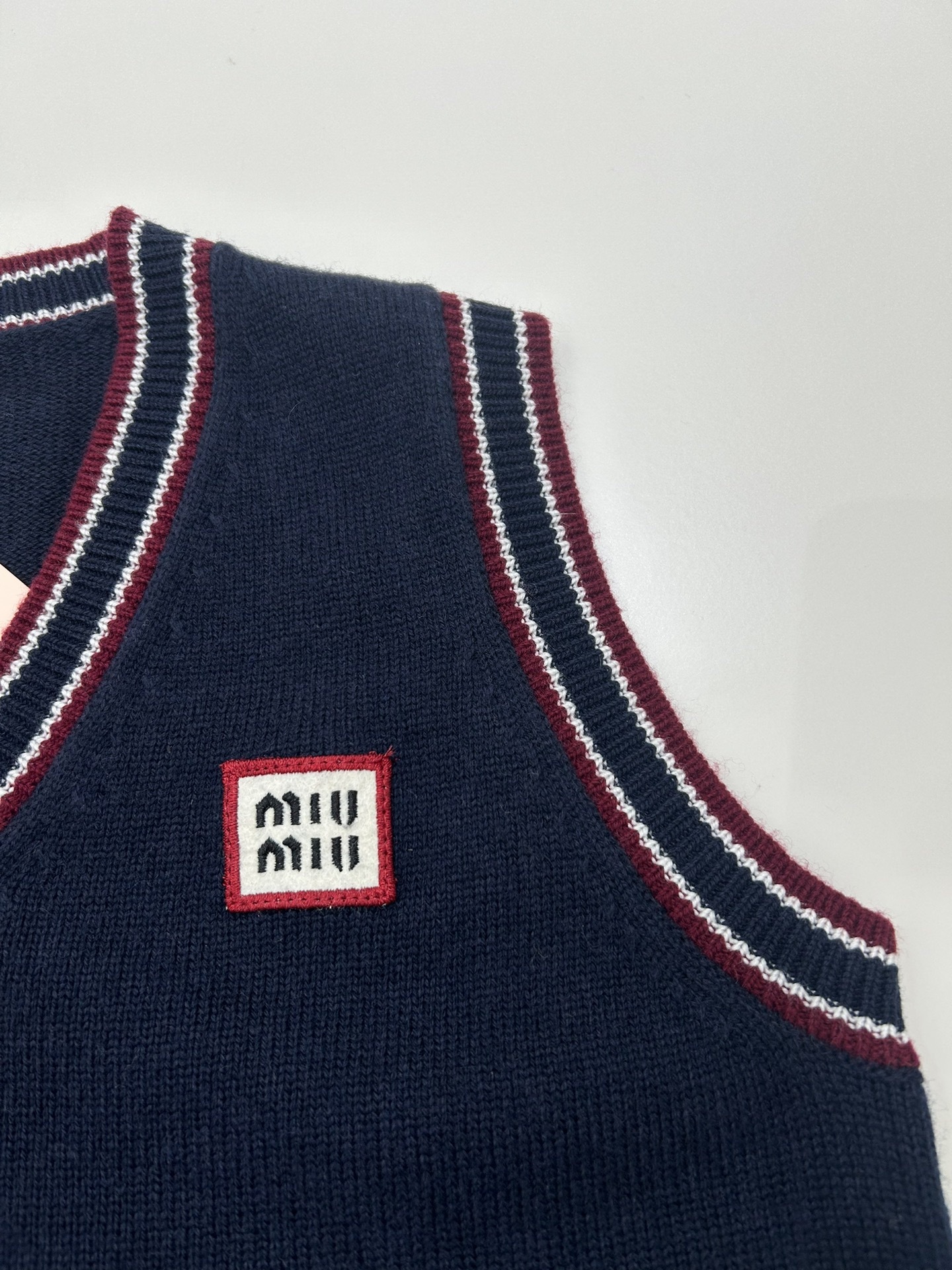 miumiu ウールxカシミヤ ニット ベスト