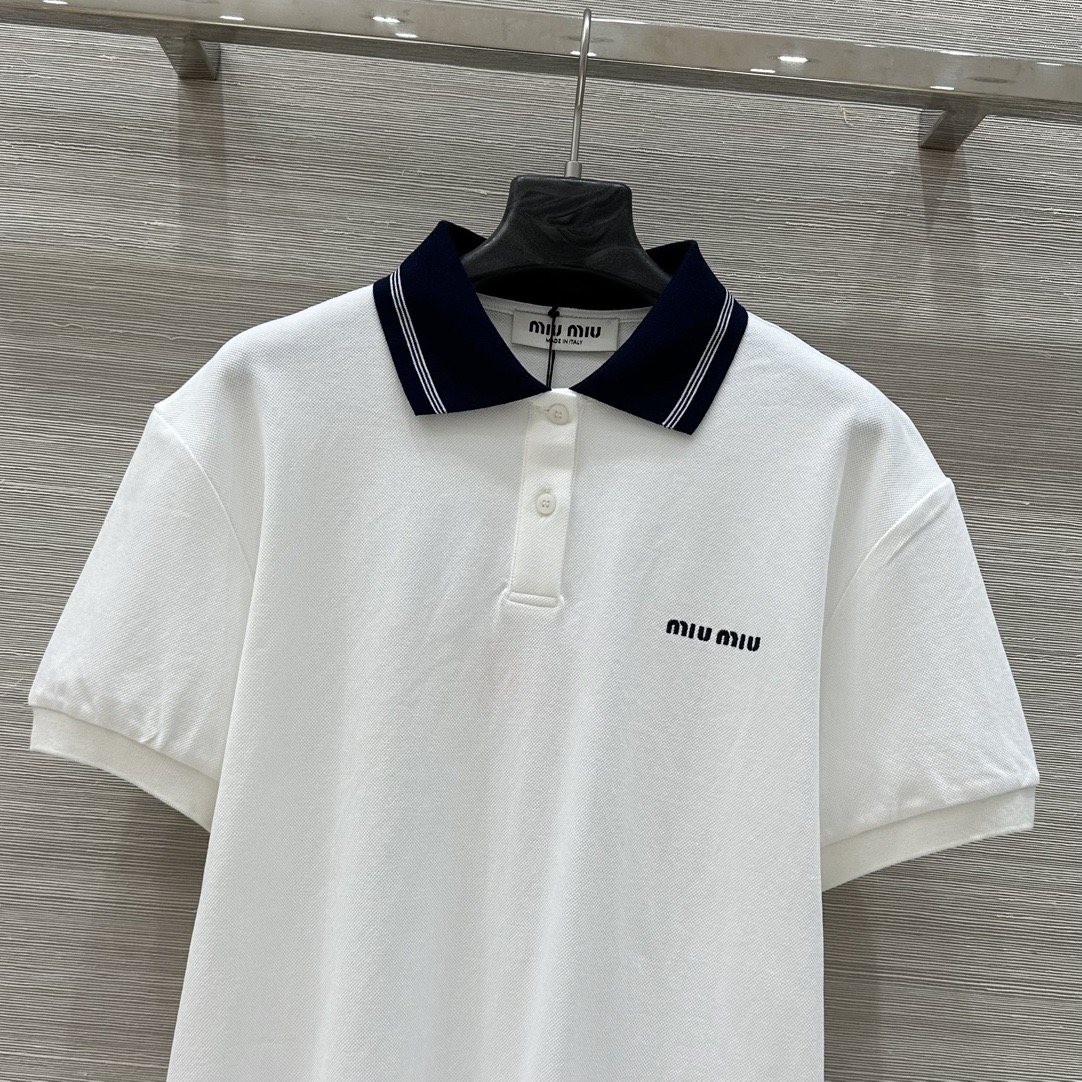 miumiu ポプリン シャツ