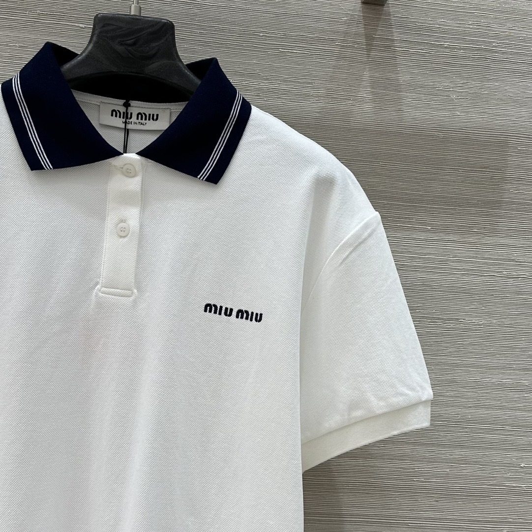miumiu ポプリン シャツ