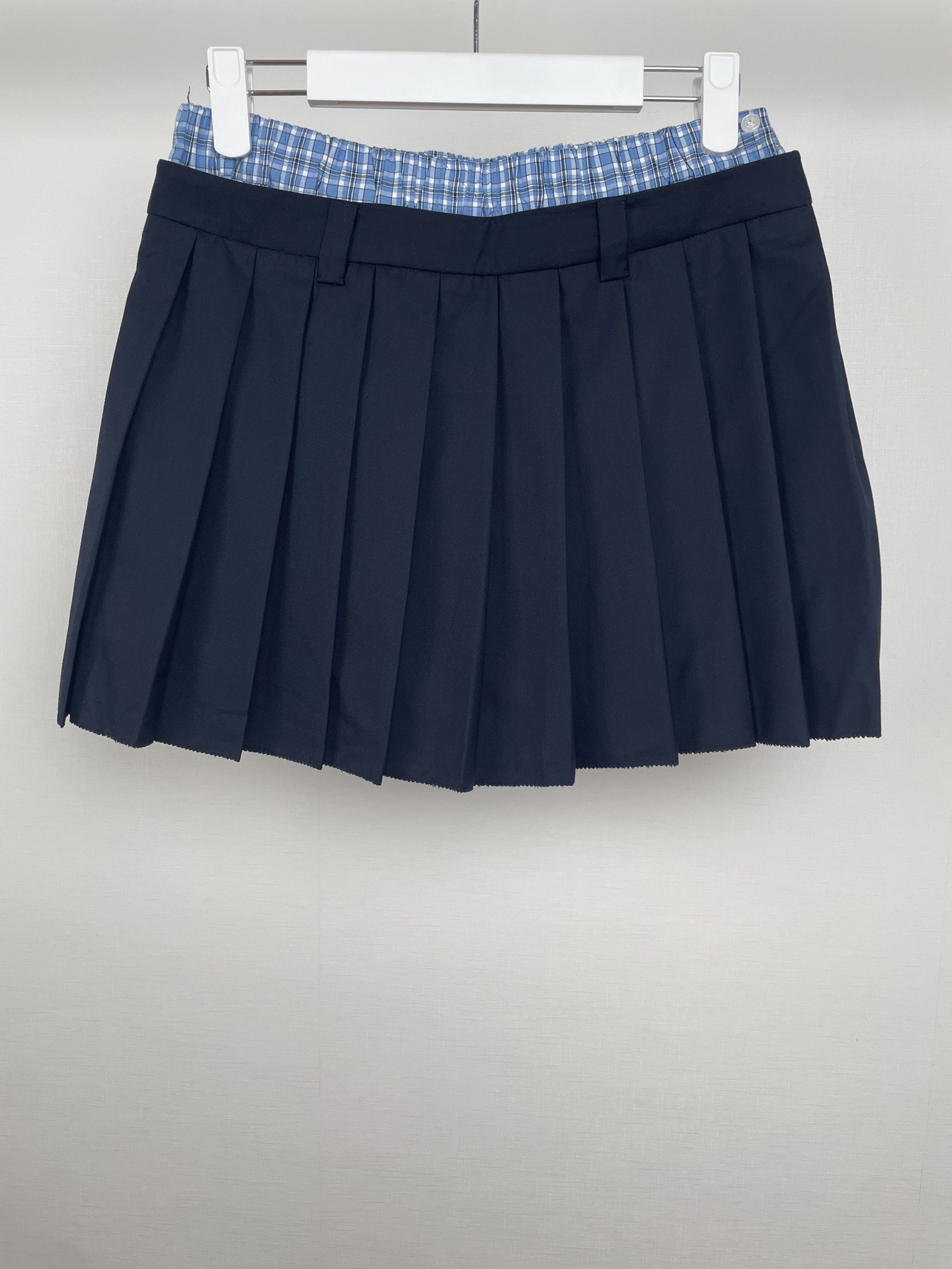 miumiu プリーツ バタヴィア ミニスカート