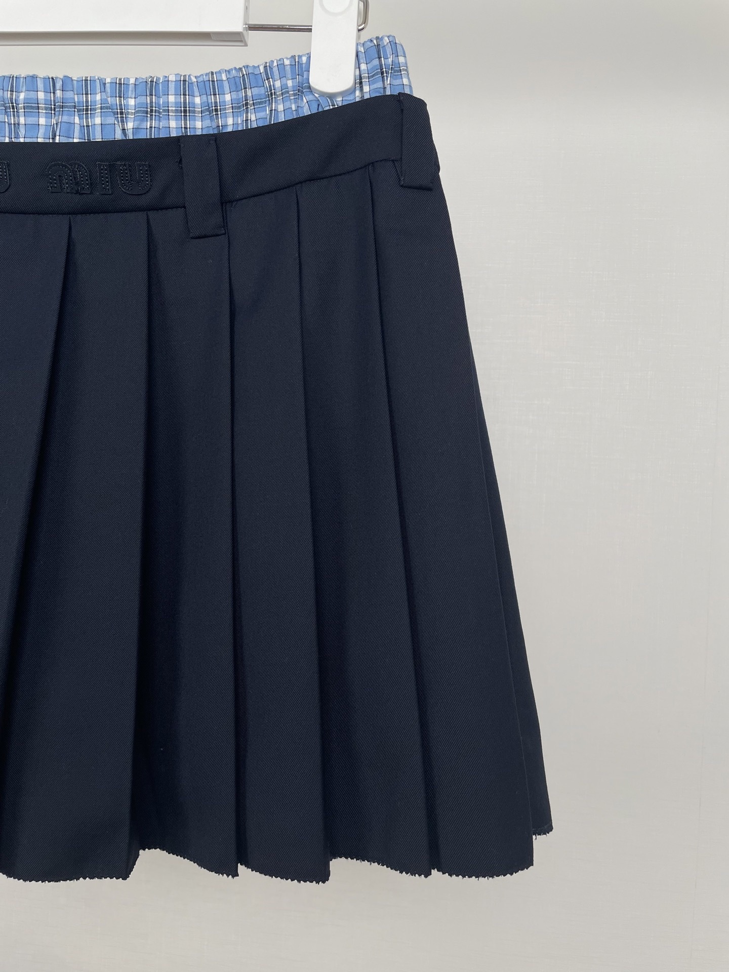 miumiu プリーツ バタヴィア ミニスカート