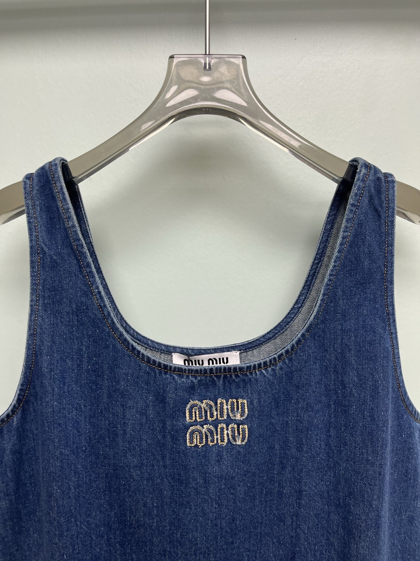 miumiu ウォッシュドデニム ミニドレス