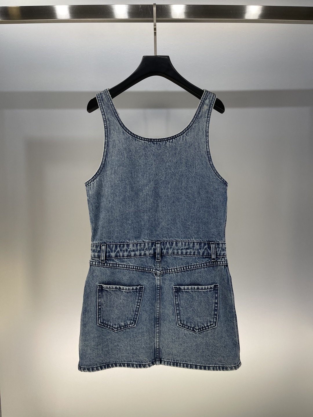 miumiu デニムxポプリン ファスナードレス