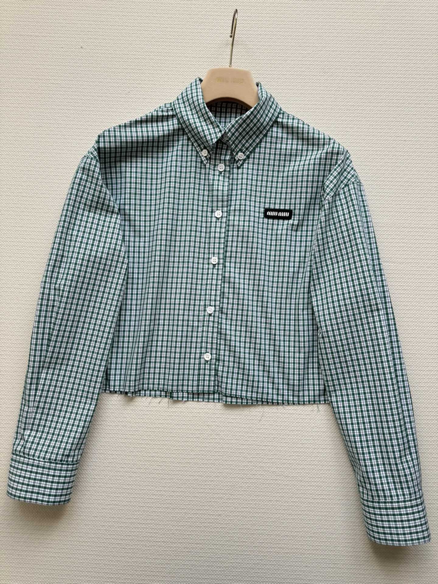 miumiu チェックシャツ