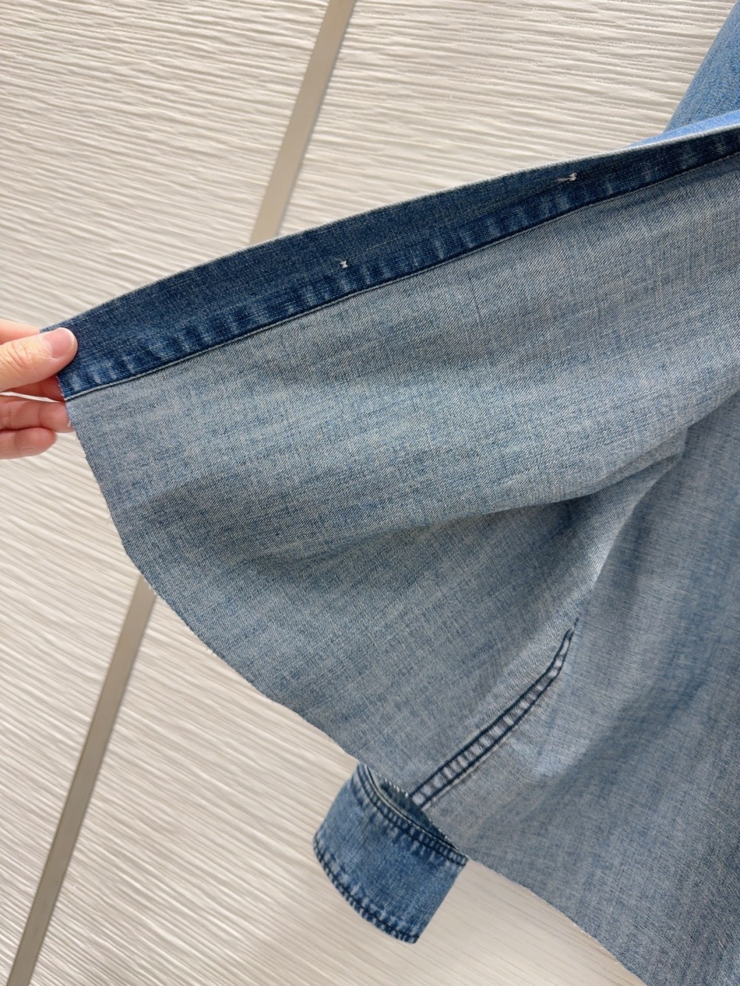 miumiu シャンブレー シャツ