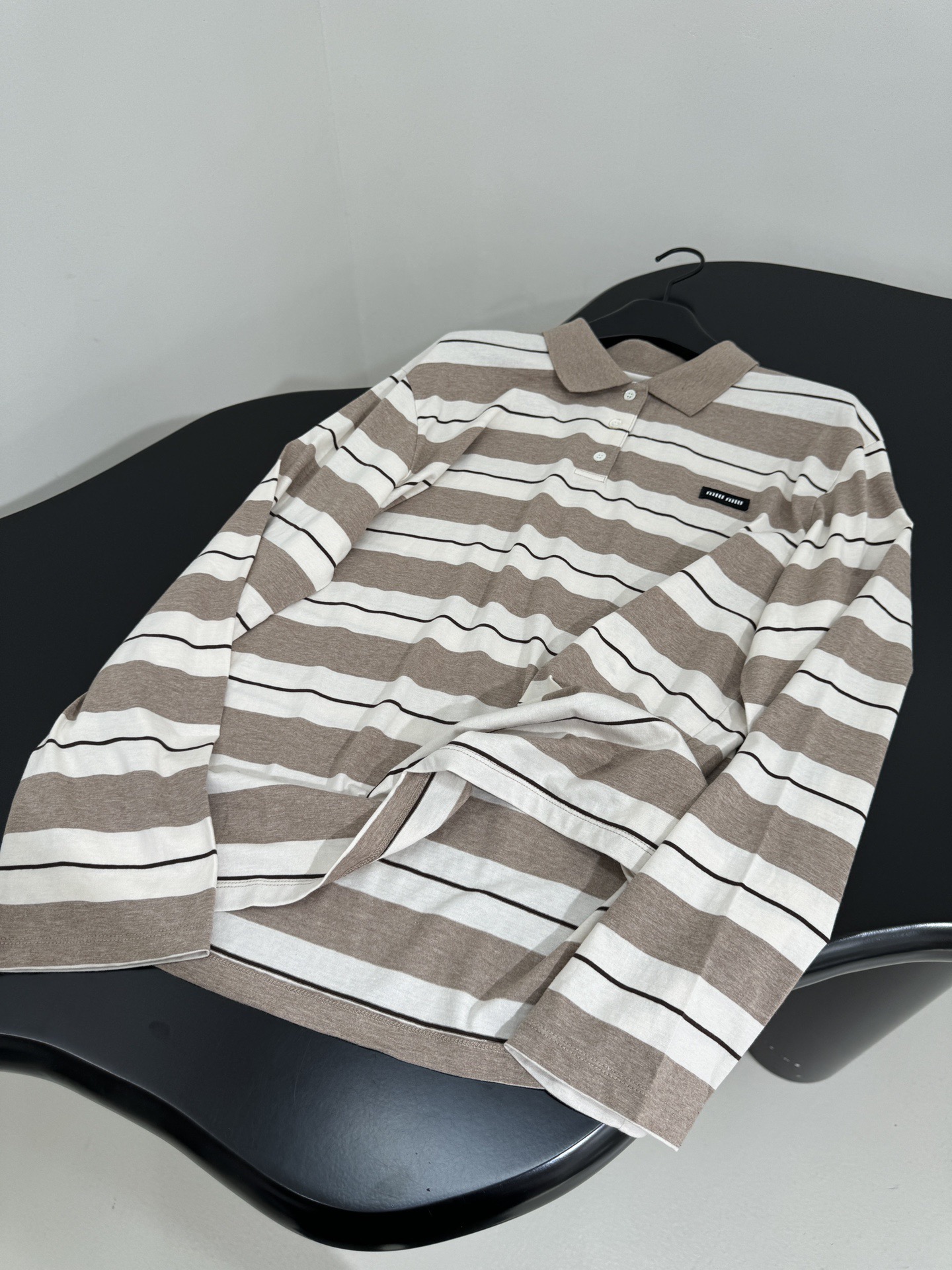 miumiu コットンジャージー ポロシャツ