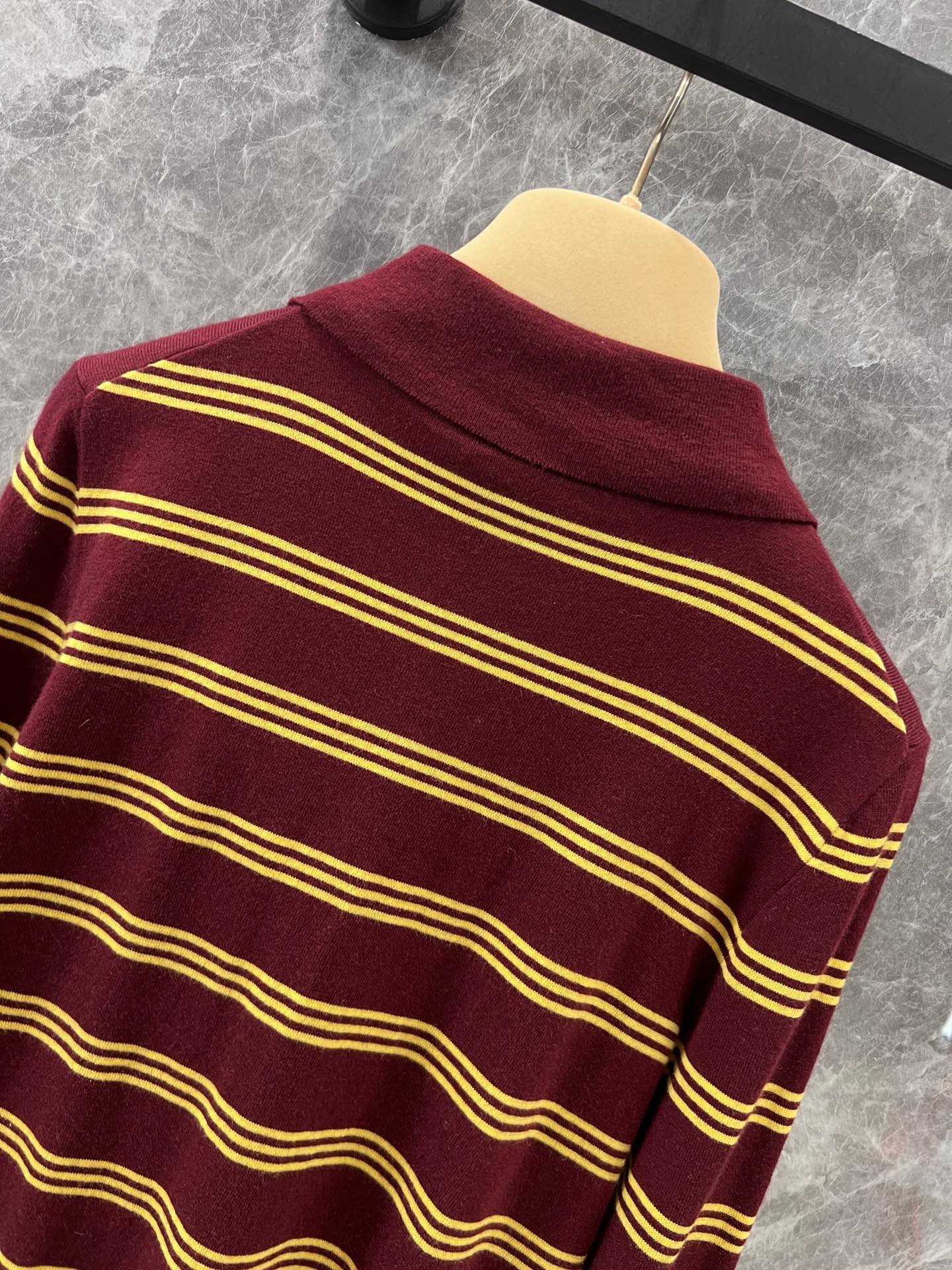 miumiu ストライプ カシミヤxシルク カーディガン