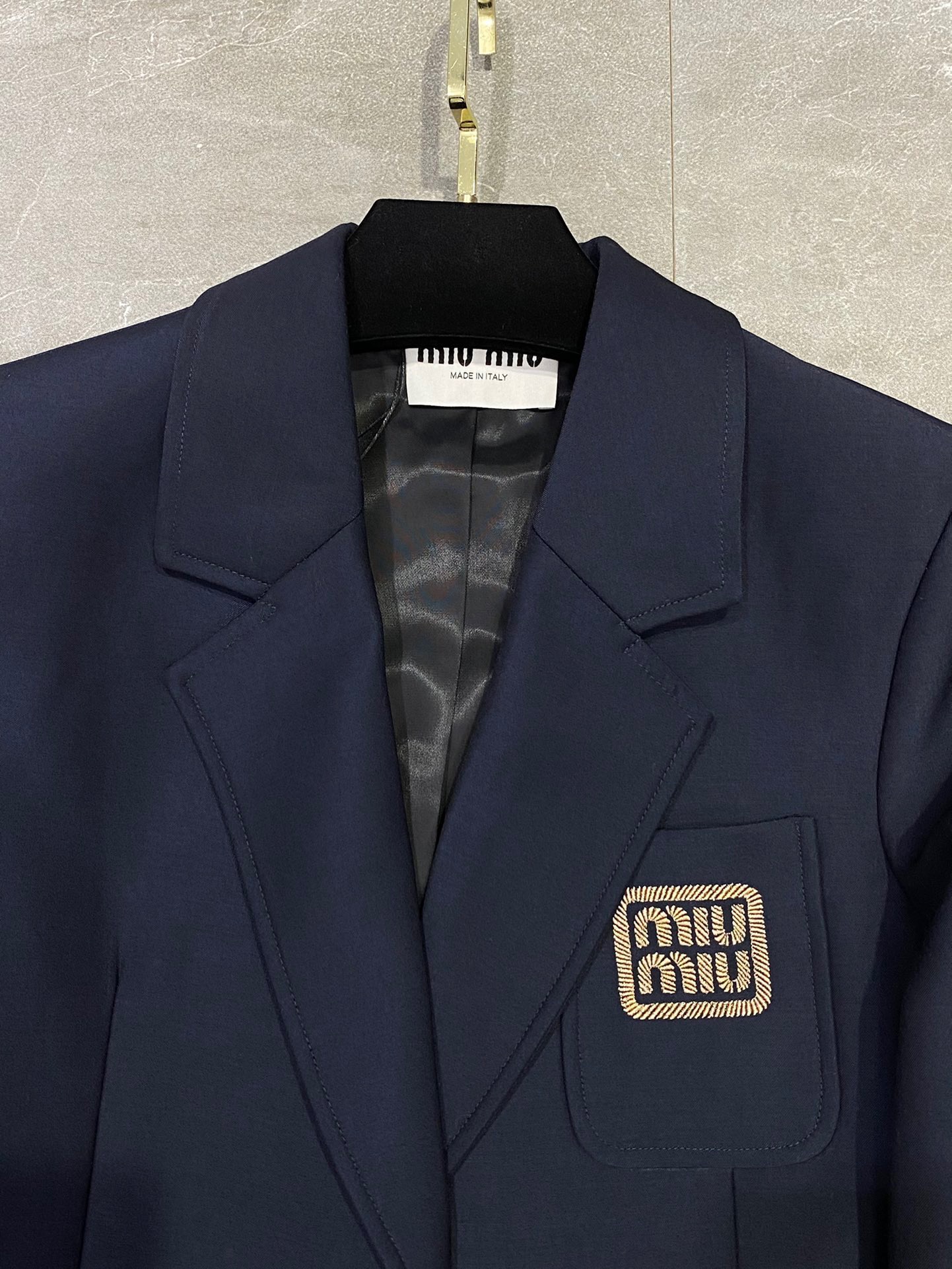 miumiu シングルブレスト モヘア ジャケット