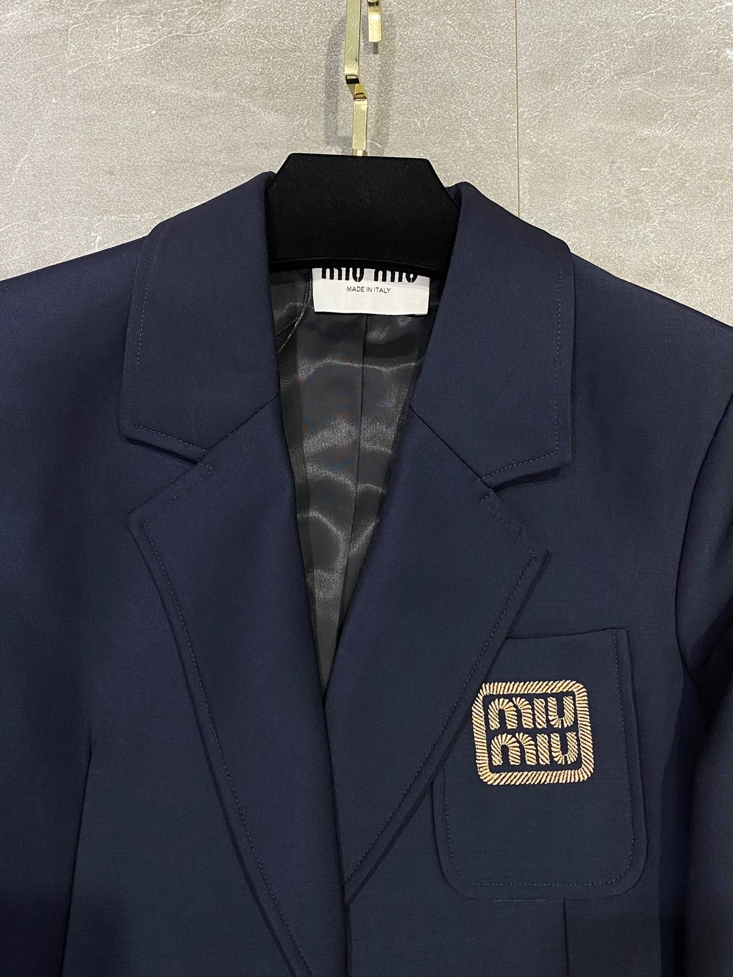 miumiu シングルブレスト モヘア ジャケット