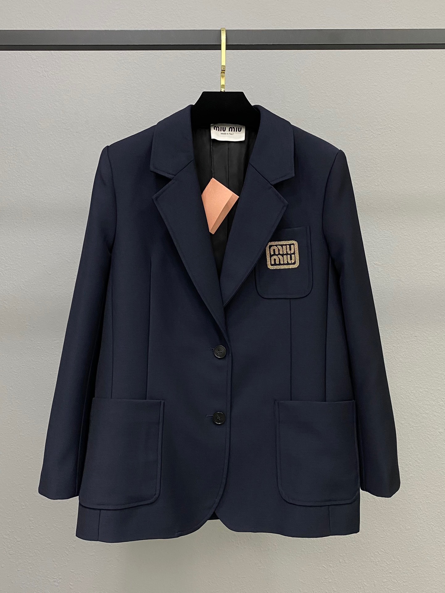 miumiu シングルブレスト モヘア ジャケット