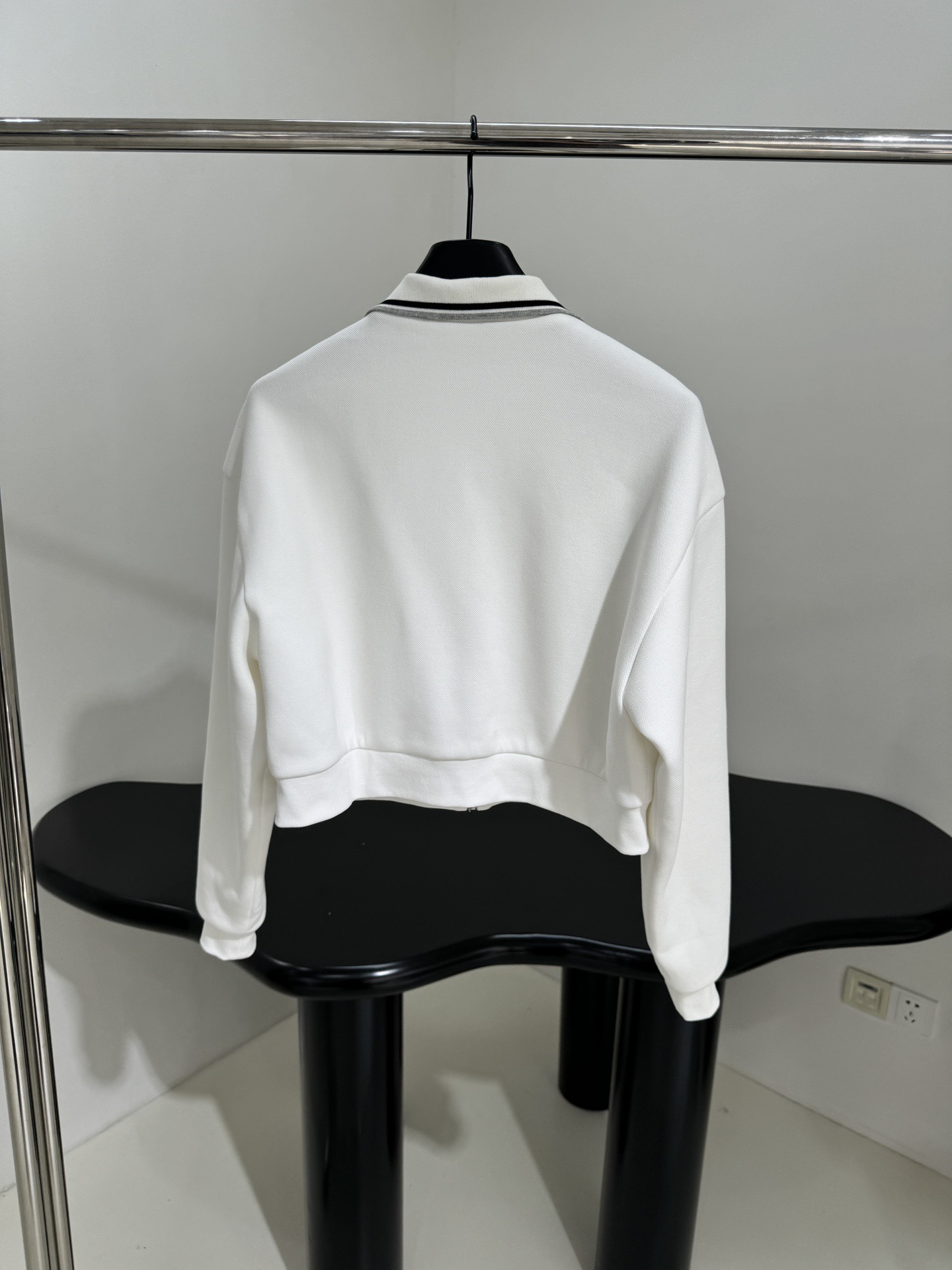 miumiu ボンデッドピケとテクニカルジャージーのブルゾンジャケット