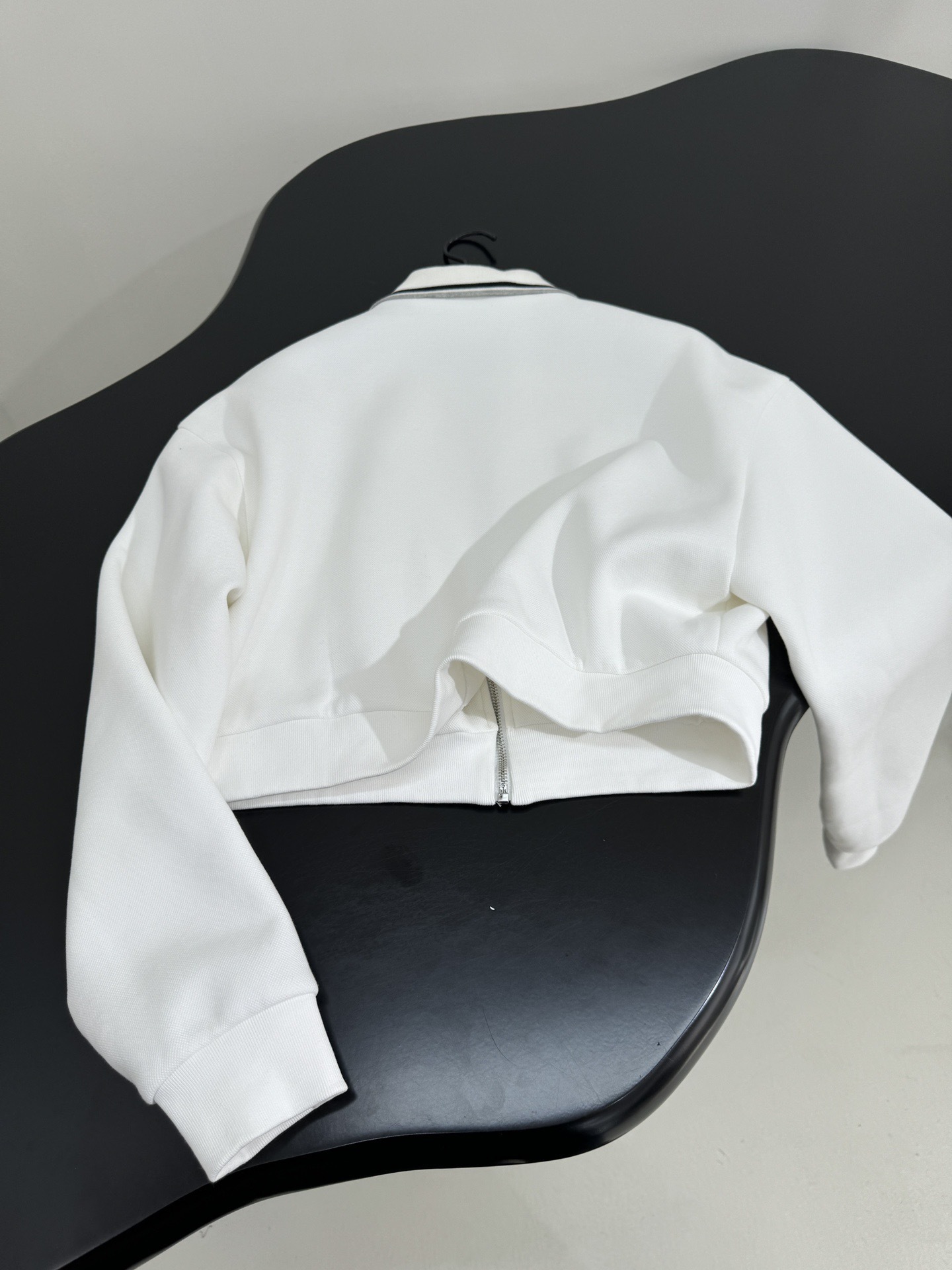 miumiu ボンデッドピケとテクニカルジャージーのブルゾンジャケット