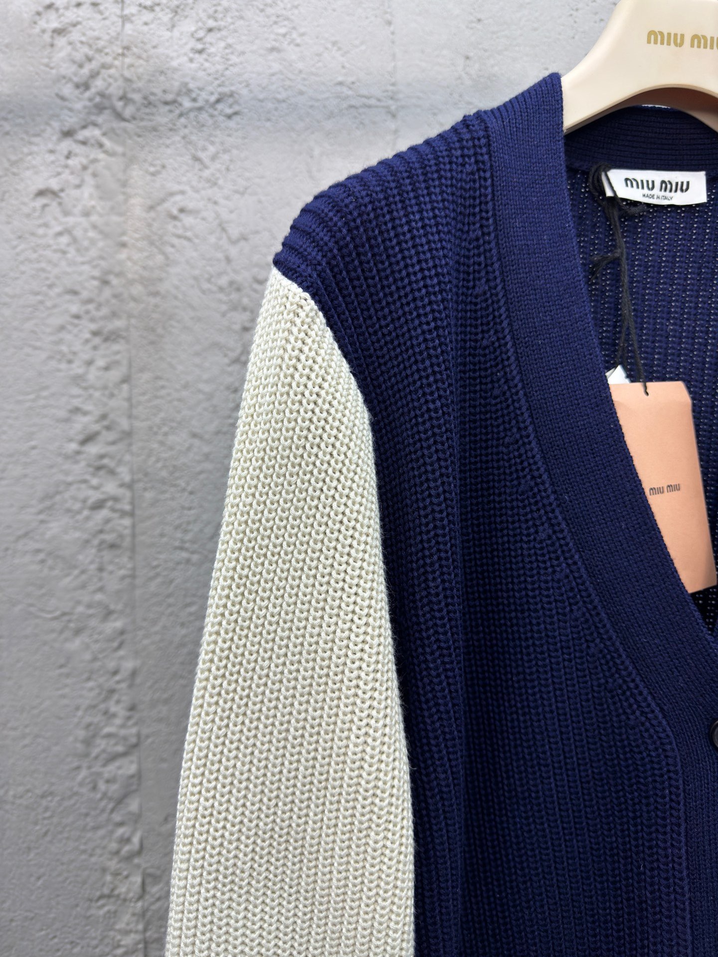 miumiu ウールxカシミヤ カーディガン