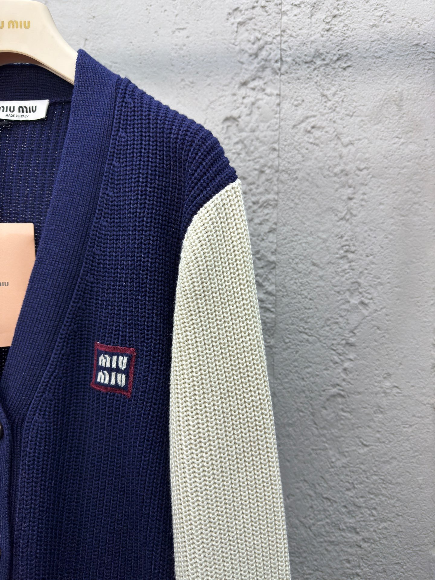 miumiu ウールxカシミヤ カーディガン