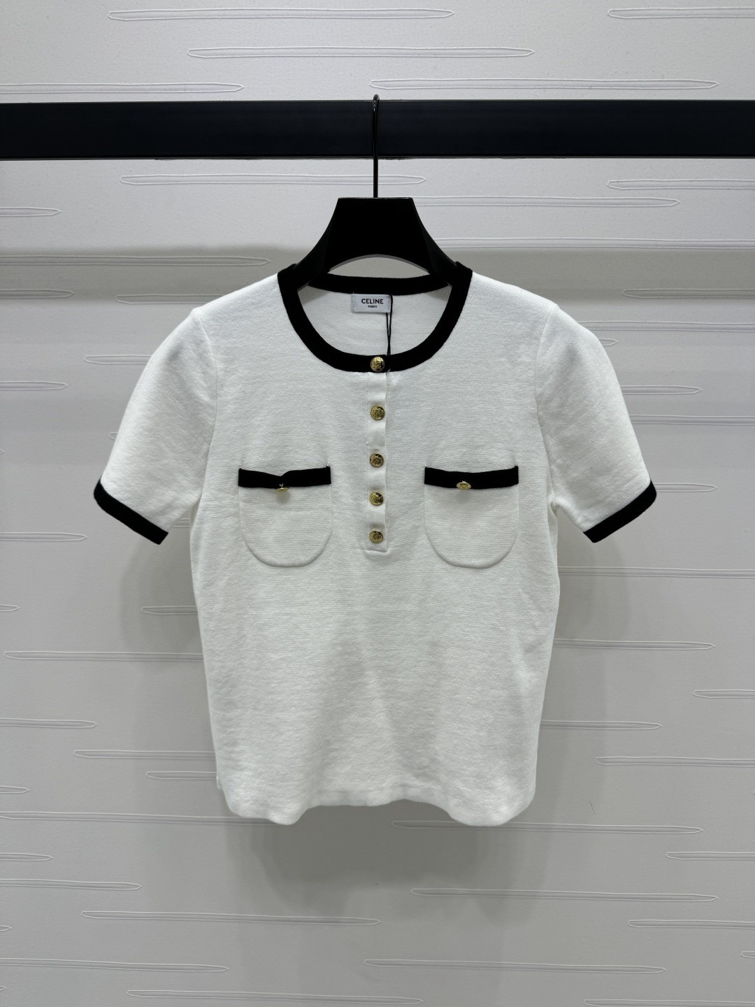 CELINE クロップドTシャツ / コットンジャージー