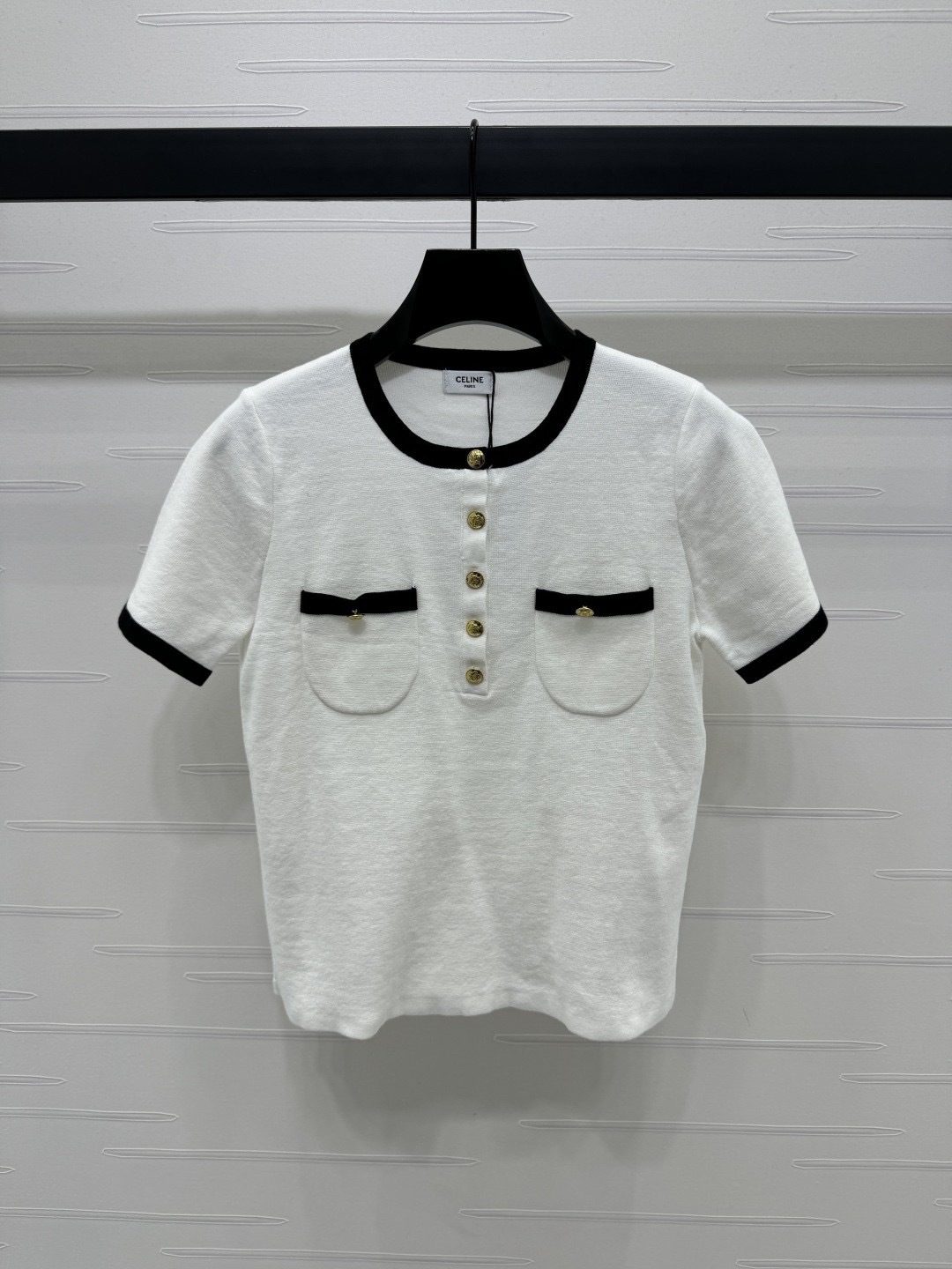 CELINE クロップドTシャツ / コットンジャージー