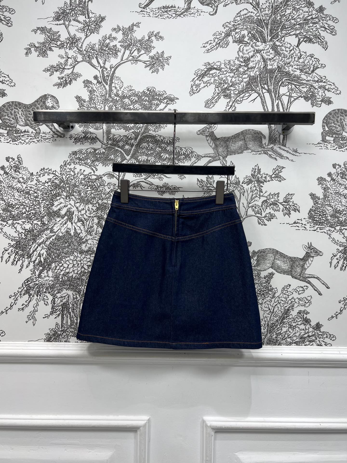 CELINE トラペーズ ミニスカート / ローウォッシュ デニム