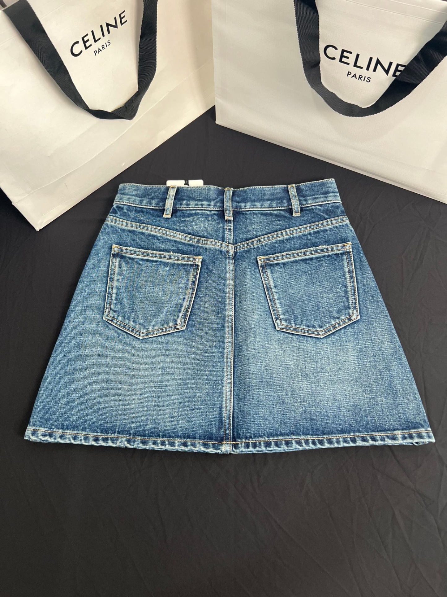CELINE マストアイテム デニム Mini Skirt