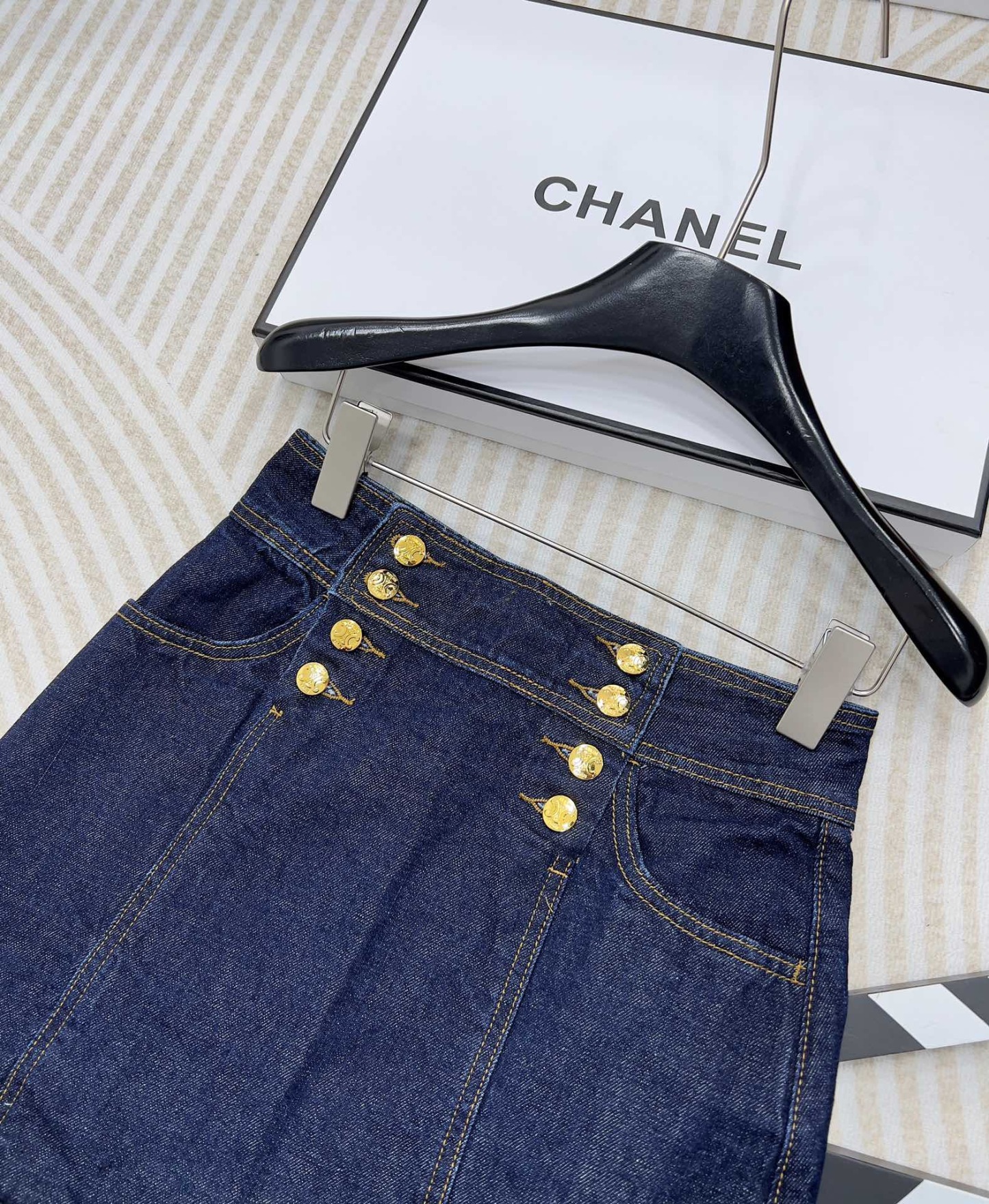 CELINE トラペーズ ミドルライズ ミニスカート