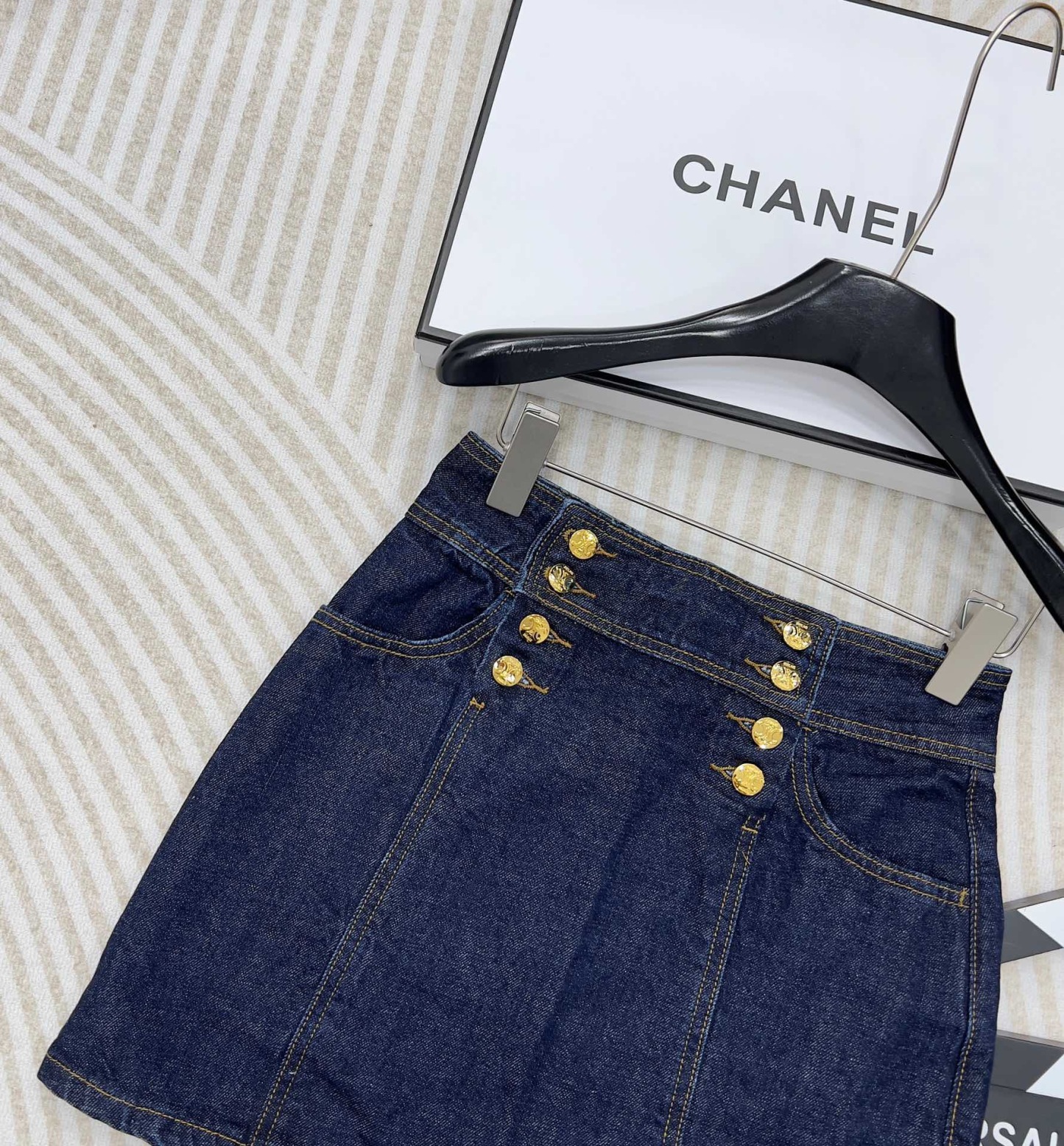 CELINE トラペーズ ミドルライズ ミニスカート