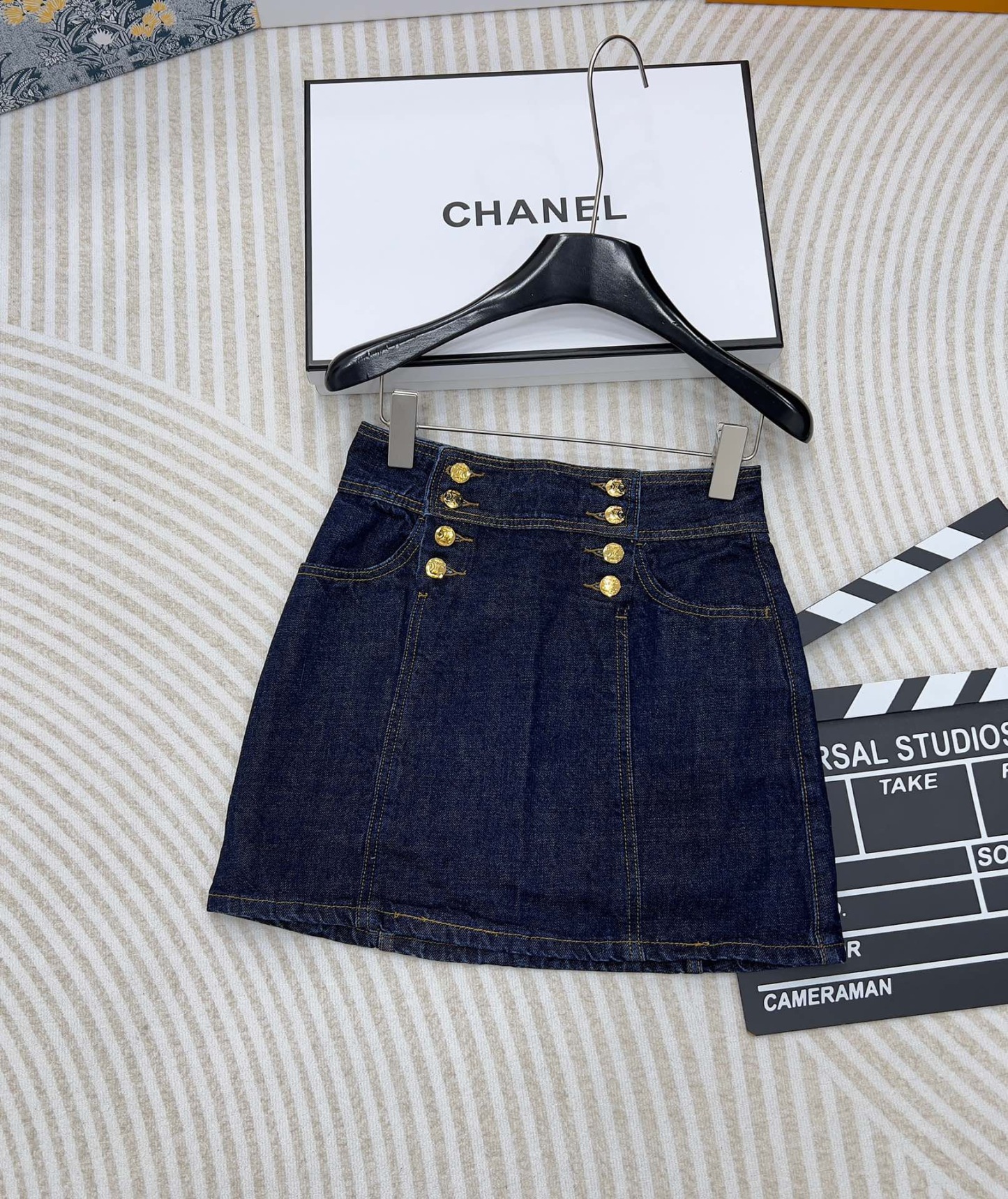 CELINE トラペーズ ミドルライズ ミニスカート