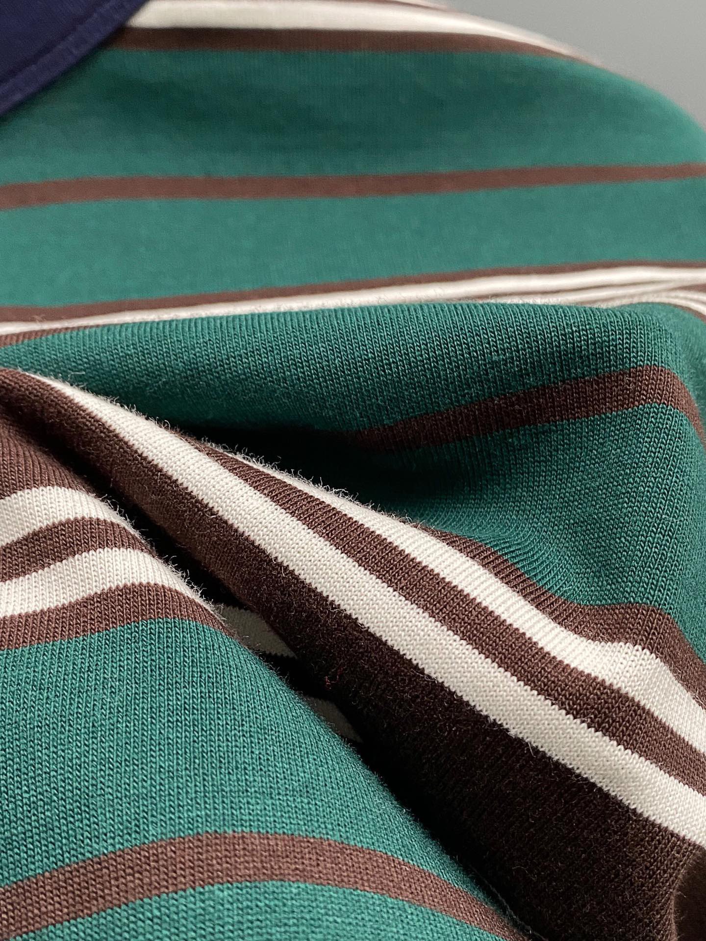 Prada ストライプ ライルコットン Tシャツ