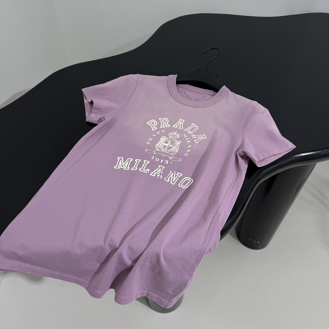 Prada プリント入り ジャージー Tシャツ