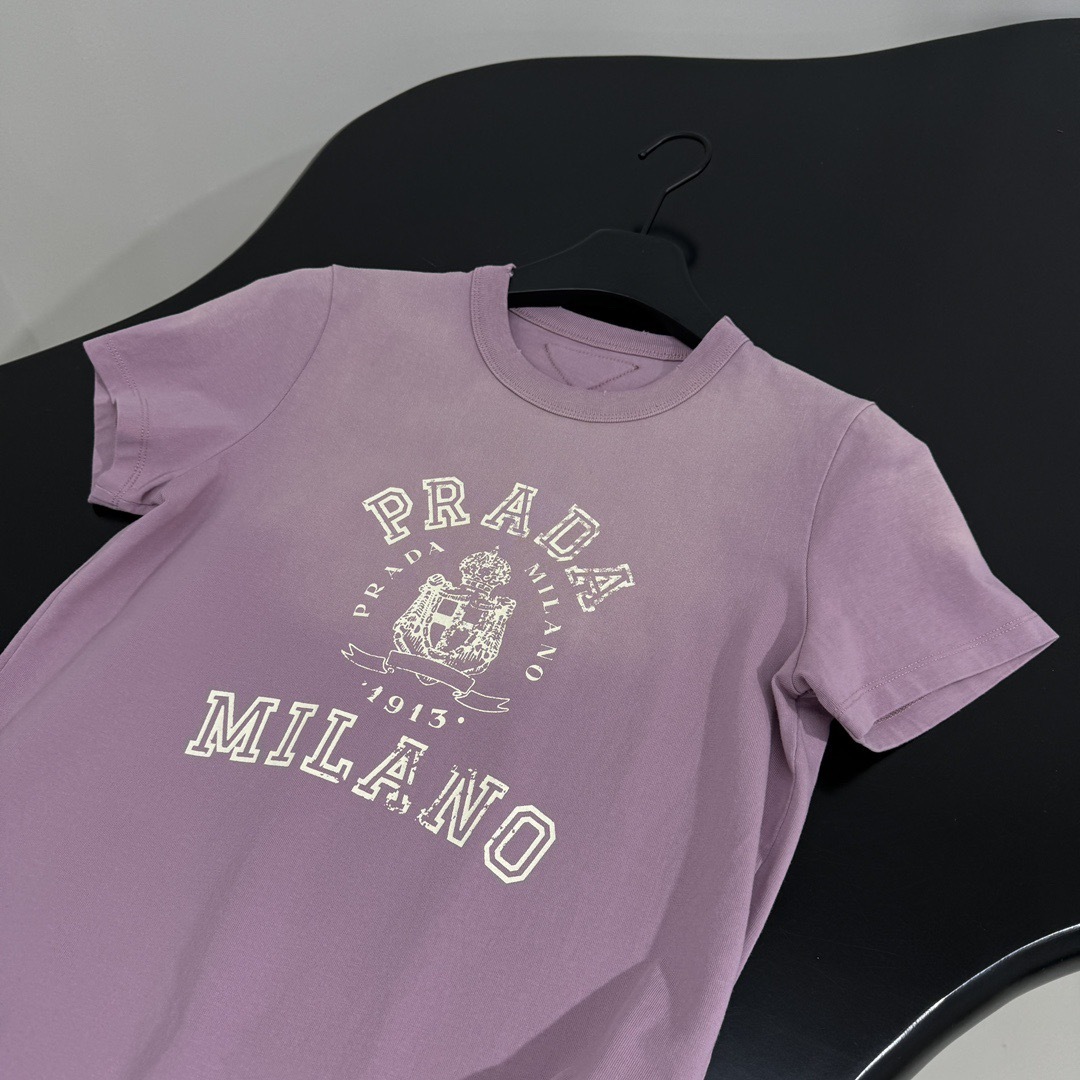 Prada プリント入り ジャージー Tシャツ