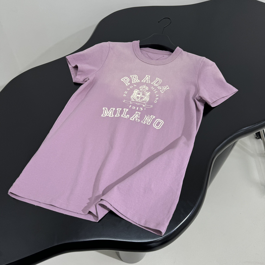 Prada プリント入り ジャージー Tシャツ