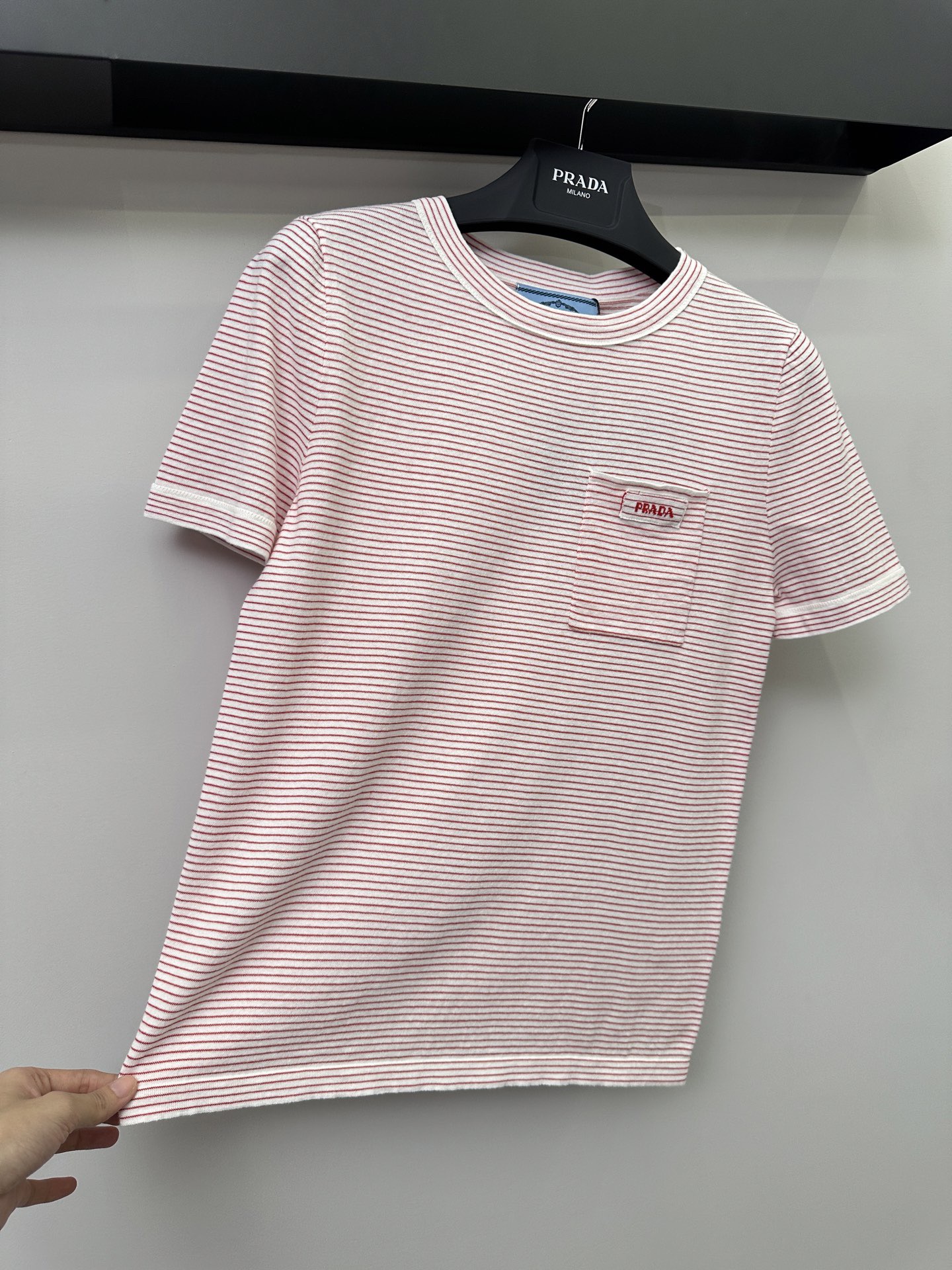 Prada ストライプ クルーネック セーター