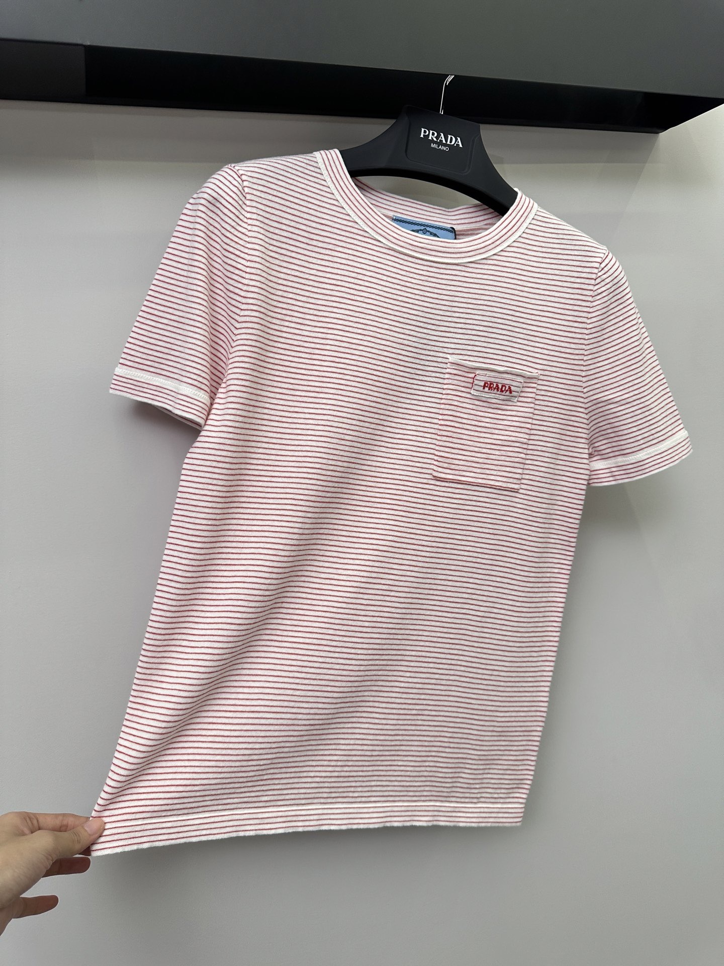 Prada ストライプ クルーネック セーター