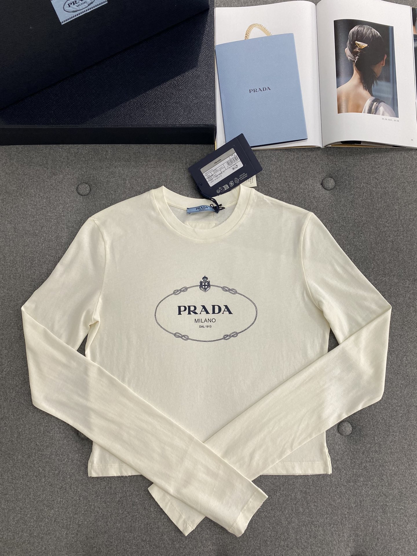 Prada プリント入り ジャージー トップ