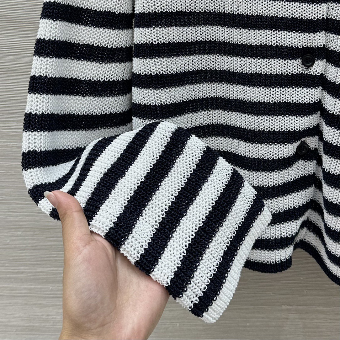 Prada コットンブークレ カーディガン