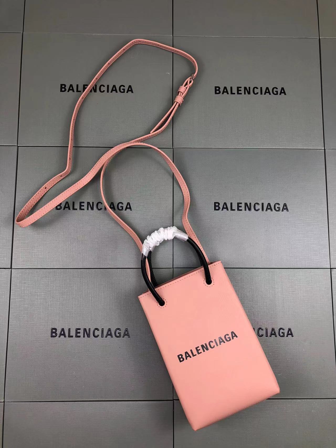 バレンシアガ 2WAYハンドバッグ ショッピング ピンク