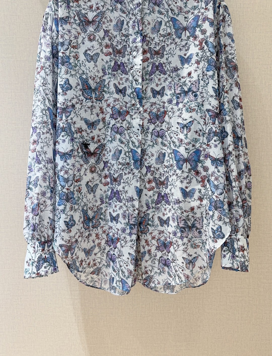 DIOR ブラウス トワル ドゥ ジュイ パピヨン コットンモスリン