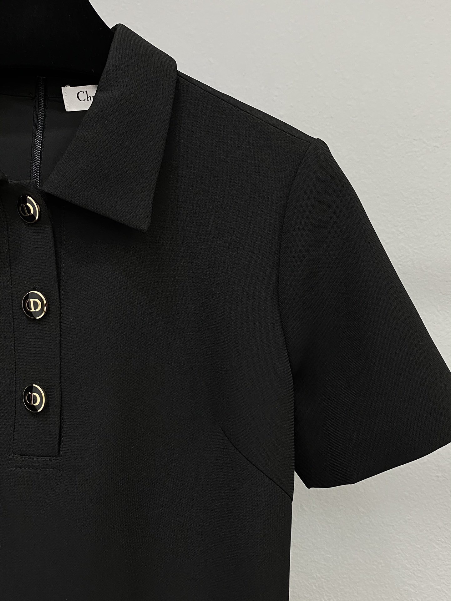 DIOR CDボタン ドレス ウール & シルク