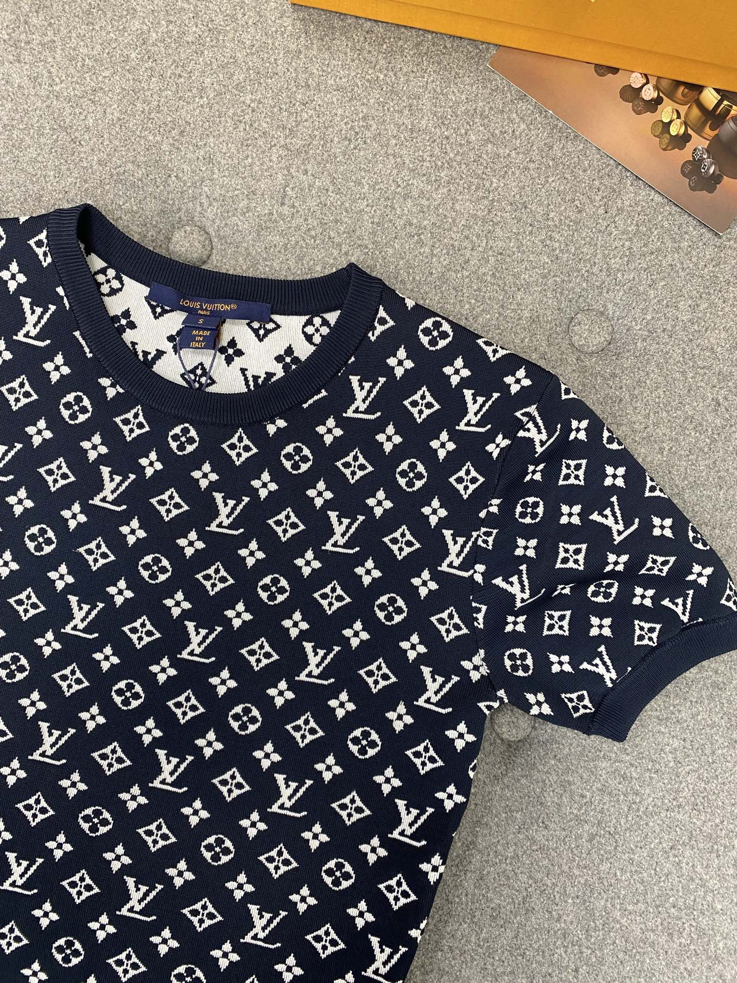 Louis vuitton モノグラムジャカード ニットトップ