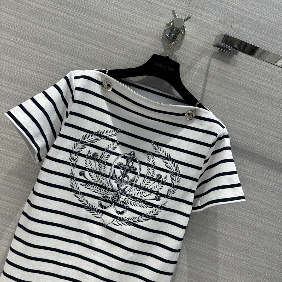 Louis vuitton ストライプアンカーTシャツ