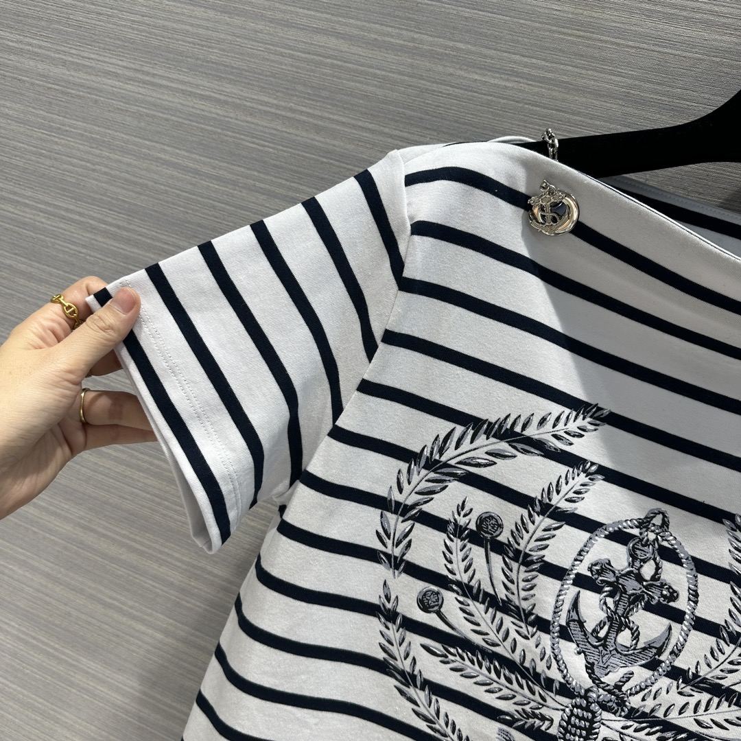 Louis vuitton ストライプアンカーTシャツ
