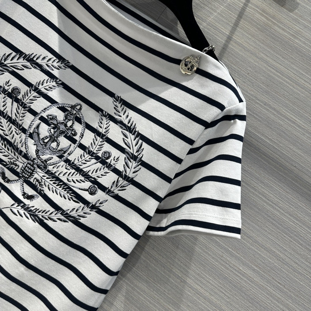 Louis vuitton ストライプアンカーTシャツ