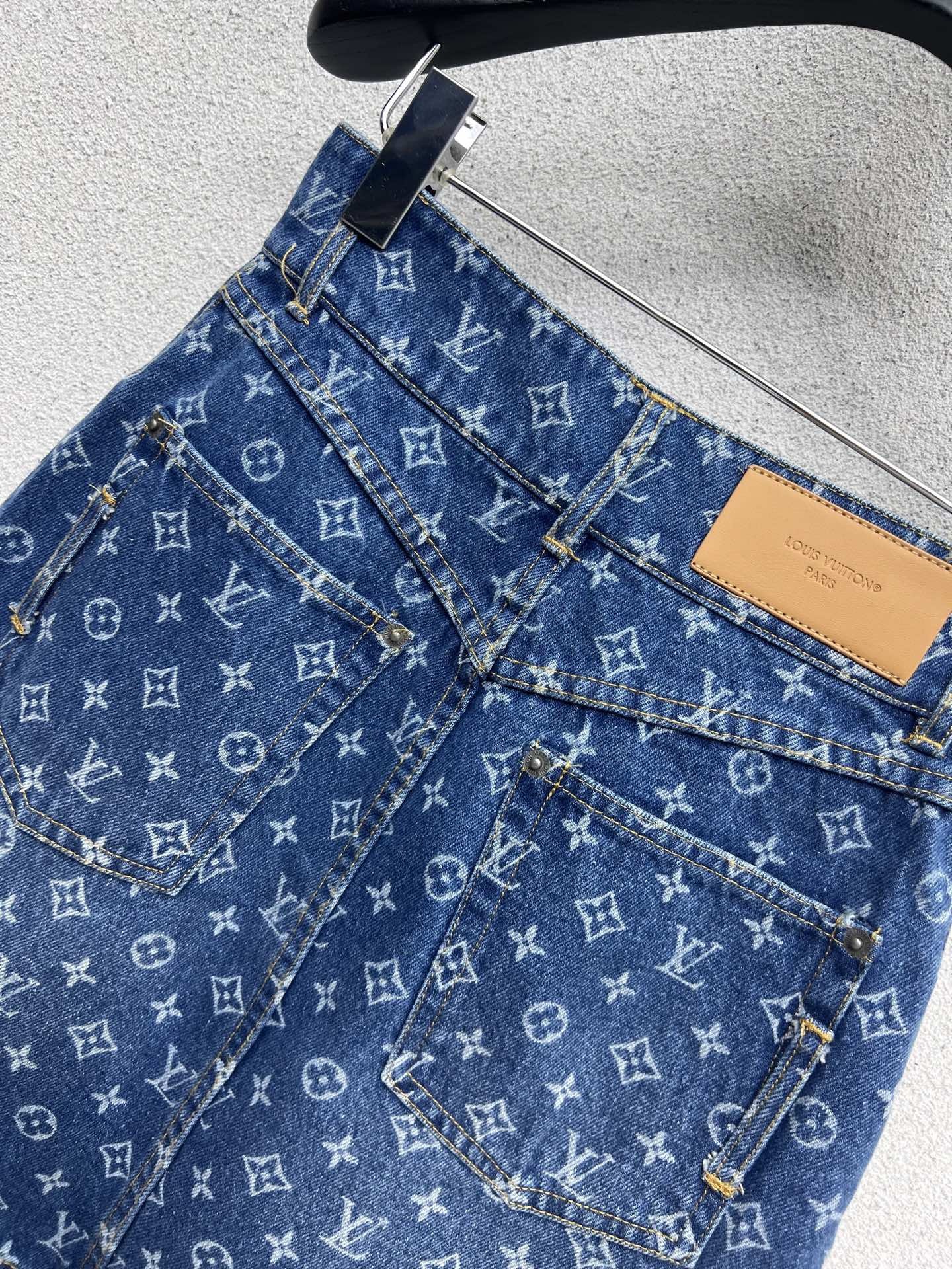 Louis vuitton モノグラム デニム ミニスカート