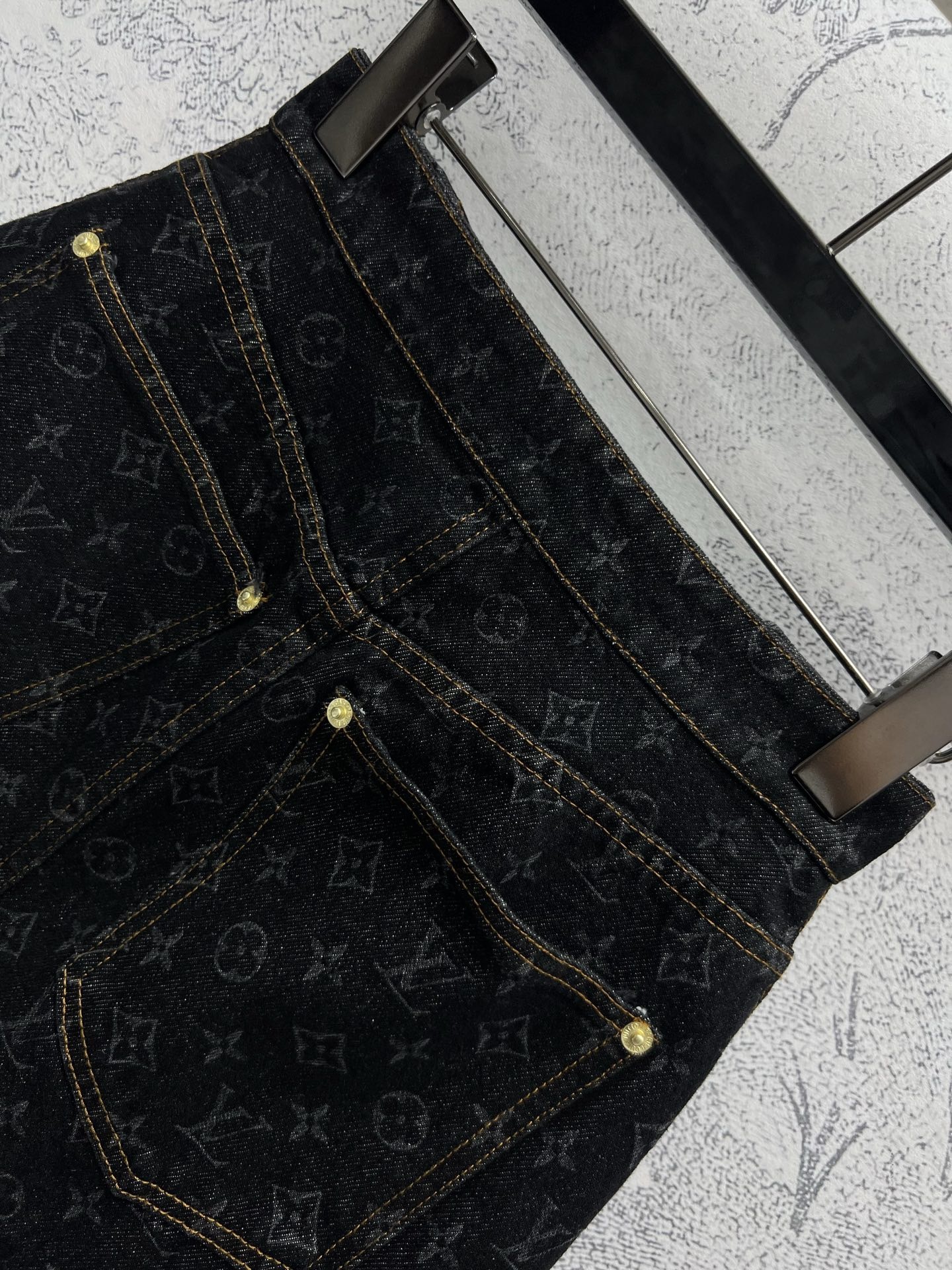 Louis vuitton モノグラムデニムミニスカート