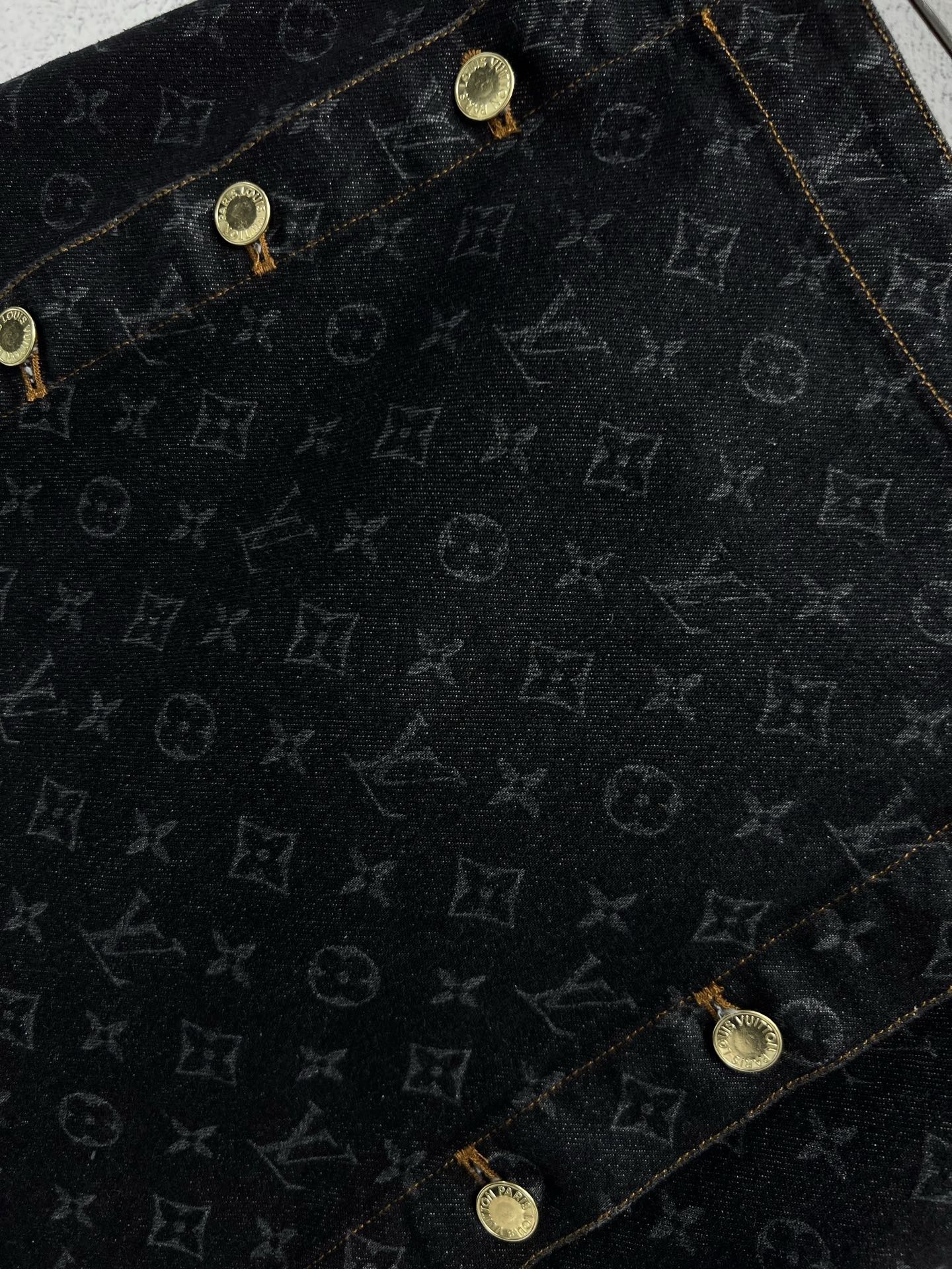 Louis vuitton モノグラムデニムミニスカート