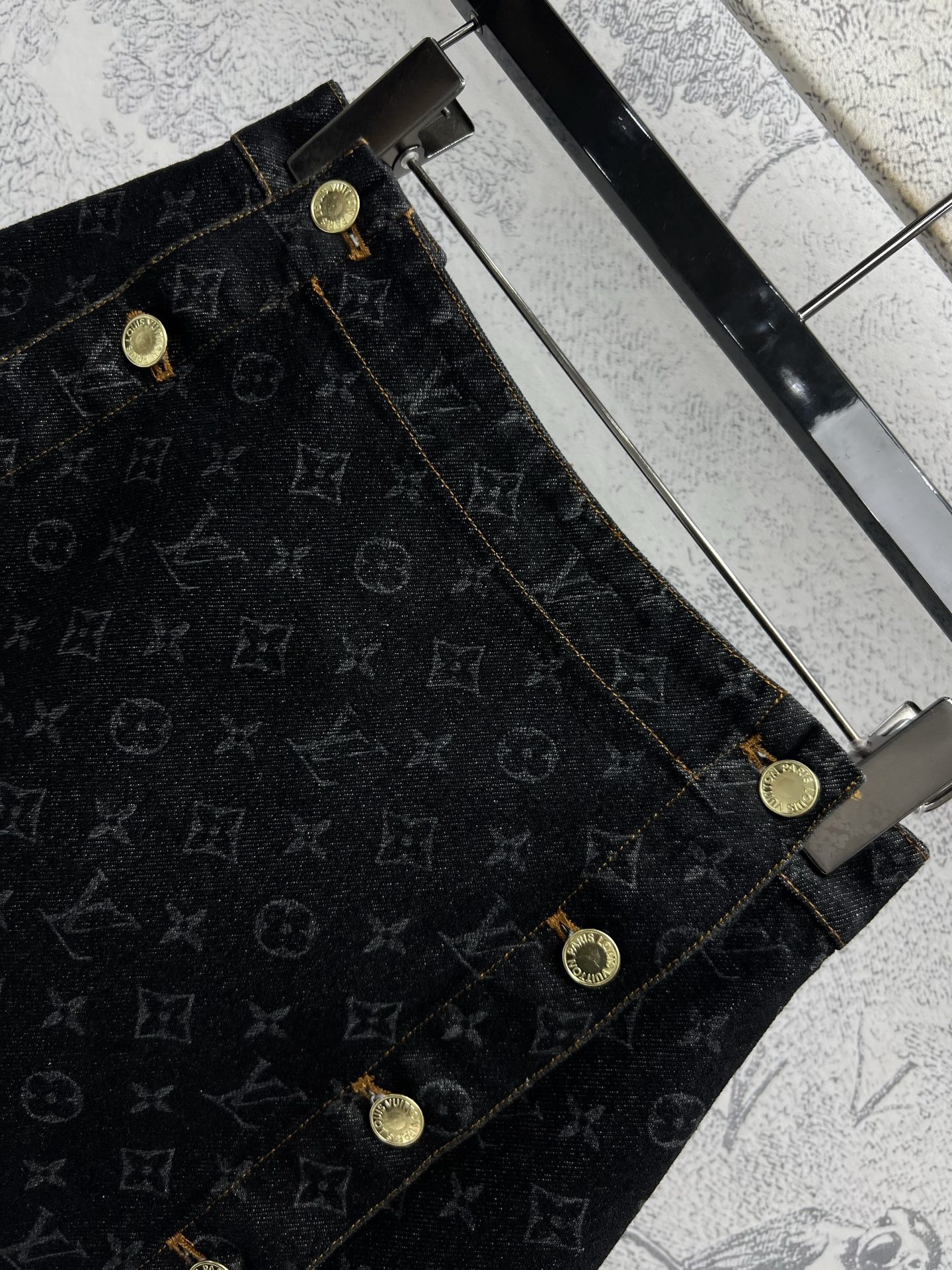 Louis vuitton モノグラムデニムミニスカート