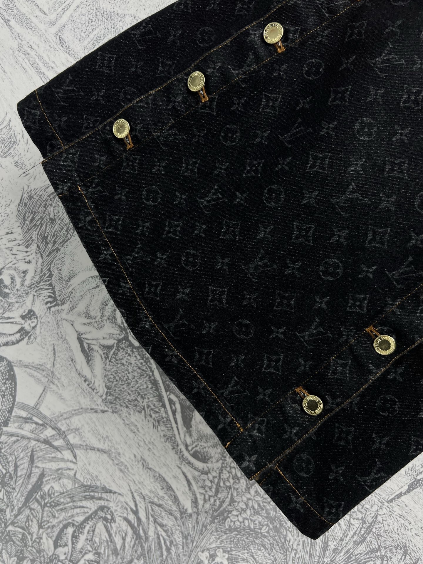 Louis vuitton モノグラムデニムミニスカート