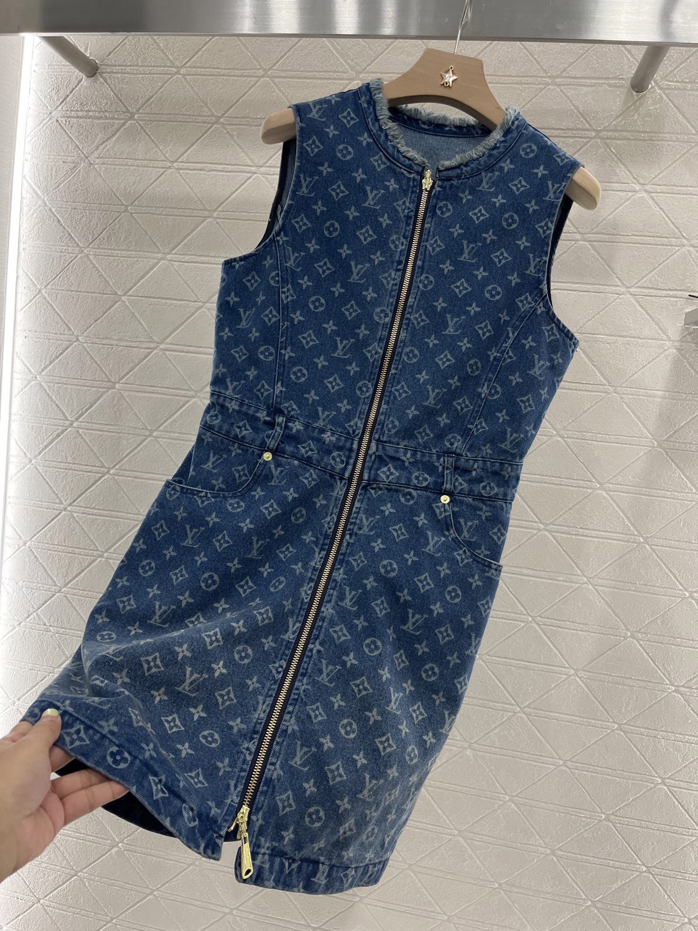 Louis vuitton モノグラム デニムドレス
