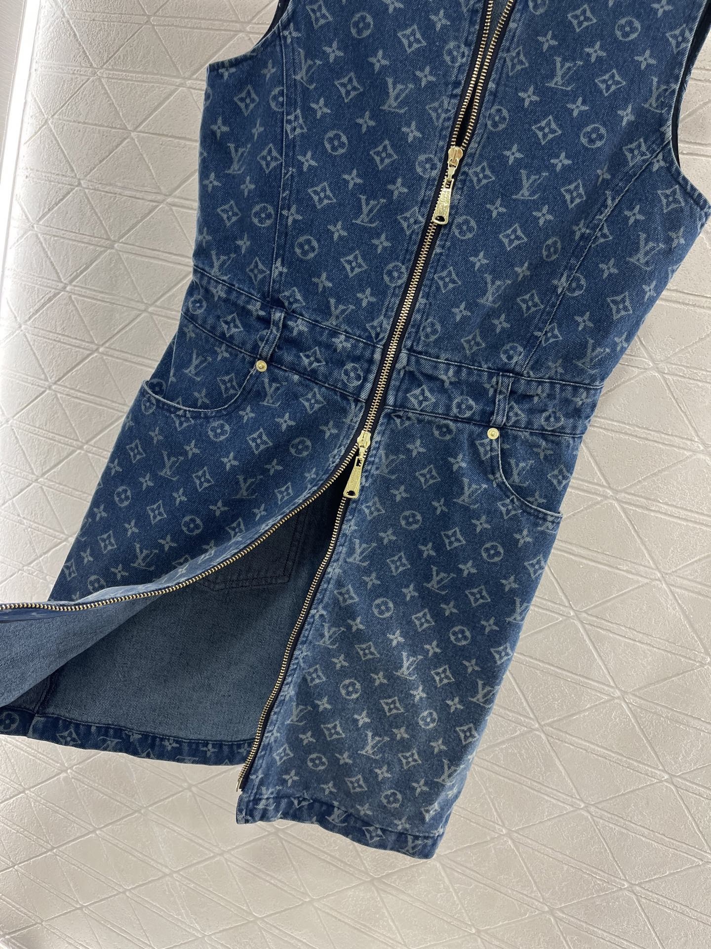 Louis vuitton モノグラム デニムドレス